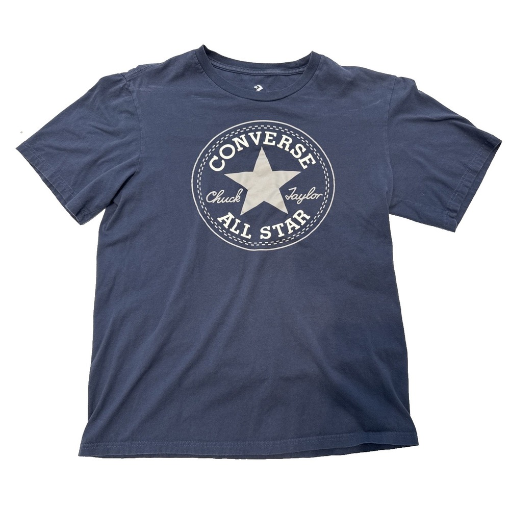 Converse Chuck Taylor All Star - Blue Short Sleeve T-Shirt - Size Small